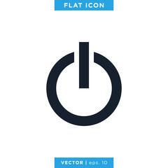 Power Button Icon Vector Design Template