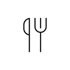 restaurant menu icon vector