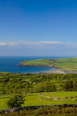 Overview to Newport nr Fishguard Pembrokeshire Wales