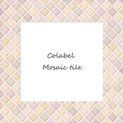 モザイクタイルのフレーム