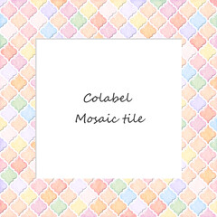 モザイクタイルのフレーム