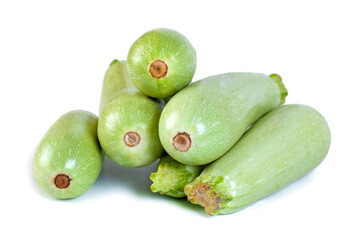Squash vegetable marrow zucchini isolated on white background