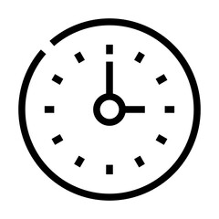 clock icon design line style