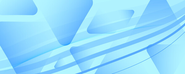 Blue Gradient Background. 3d Flow Line Banner. 