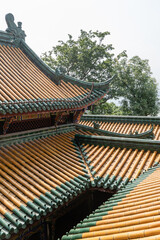 Fototapeta na wymiar Rooftop at Fendu Ghost City, China