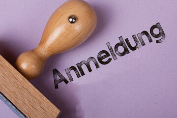 Stempel Anmeldung