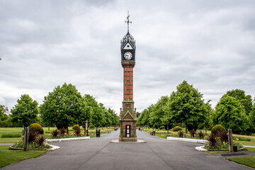  jubilee clock tower, queens park, crewe, cheshire