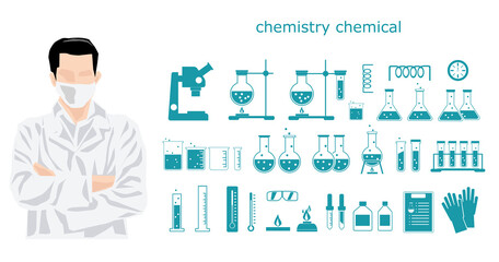 chemical infographic icon