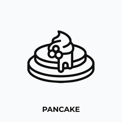 pancake icon vector. pancake sign symbol for your design.