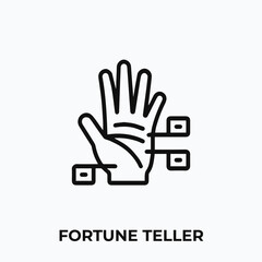 fortune teller icon vector. fortune teller sign symbol for your design.