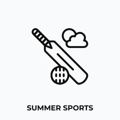 summer sports icon vector. summer sports sign symbol for your design.