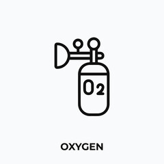 oxygen icon vector. oxygen sign symbol for your design.