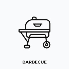 barbecue icon vector. Barbecue sign symbol for your design.
