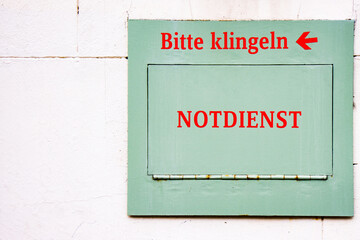 Notdienstbriefklappe