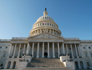 Naklejka premium East side of the United States Capitol Building in Washington DC.