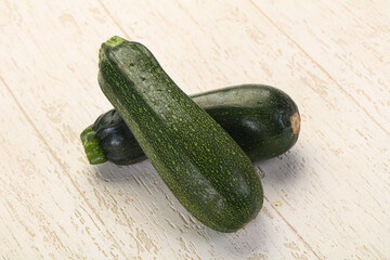 Raw ripe zucchini