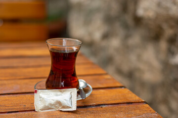 Teacup on the table 