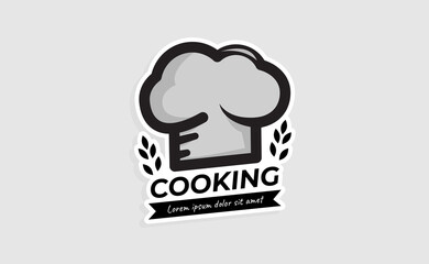 Chef Hat Logo Template. Restaurant logo Design Inspiration. Bakery Logo Vector