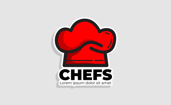 Chef Hat Logo Template. Restaurant logo Design Inspiration. Bakery Logo Vector