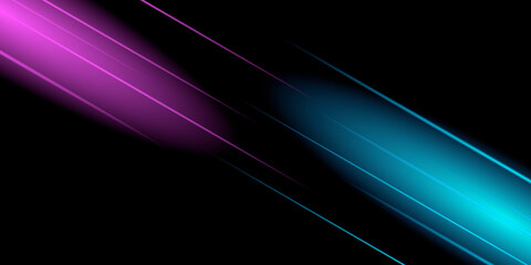 3D light neon esport game background. Dark black neutral abstract background for presentation design © Salman