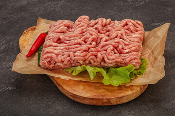 Raw Minced pork meat for cooking