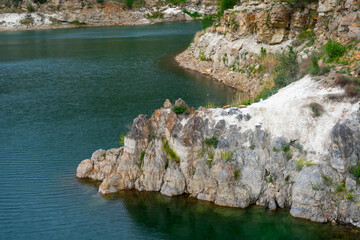 Green water of Gijgit lake