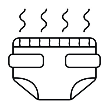 Diaper icon. Baby diapers vector