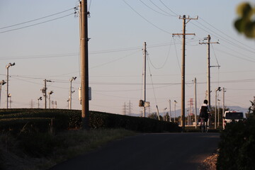 Fototapeta na wymiar electric power lines