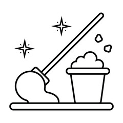 sanitary vector thin line icon