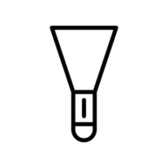 Trowel icon illustration in line design style. Construction, mason tools symbol.