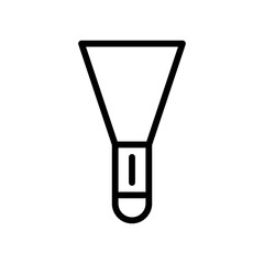 Trowel icon illustration in line design style. Construction, mason tools symbol.