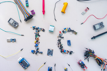 IC word formed by electronic parts
