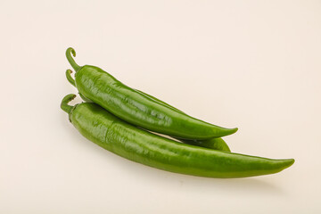 Ripe tasty spicy green pepper