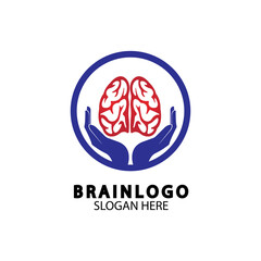  Brain logo designs concept vector, Health Brain Pulse logo, Brain care  logo template vector