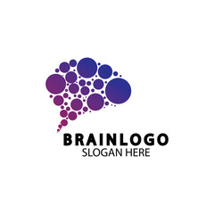  Brain logo designs concept vector, Health Brain Pulse logo, Brain care  logo template vector