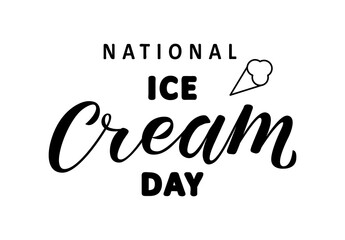 Hand sketched National Ice Cream Day.