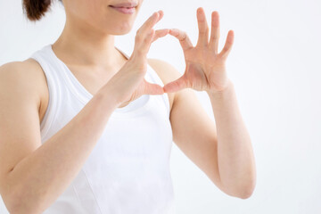 スポーツウェアを着た女性
