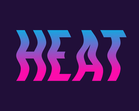 Heat wave logo gradient letter