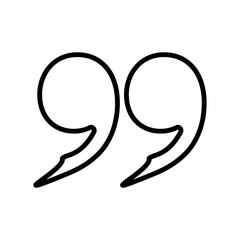 quote mark icon design,flat style trendy collection