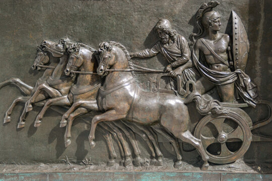 Relief of Achilles on chariot