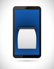 smartphone with bill check