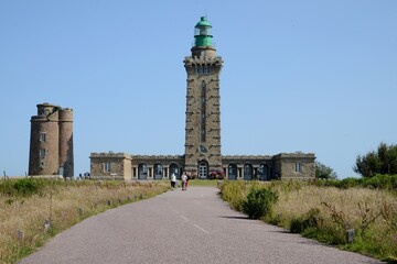 Ancien et nouveaux phare du cap Fréhel dans les Côtes d'Armor en Bretagne