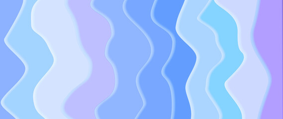 Beautiful abstract background with blue waves