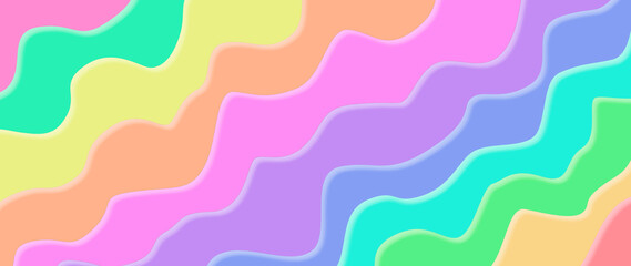 Abstract background with colorful waves