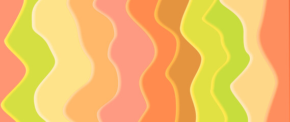 Abstract colorful banner background with lines