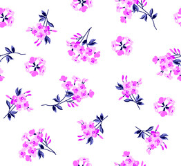 Obraz na płótnie Canvas Floral bouquet pattern small flowers
