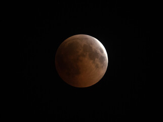 Start of Total lunar eclipse observed on 27-28 July 2018 at Bahrain
