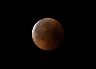 End of Total lunar eclipse observed on 27-28 July 2018 at Bahrain
