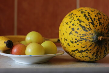 some fruits shot in the kitchen