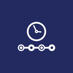 timeline icon, business concept vector